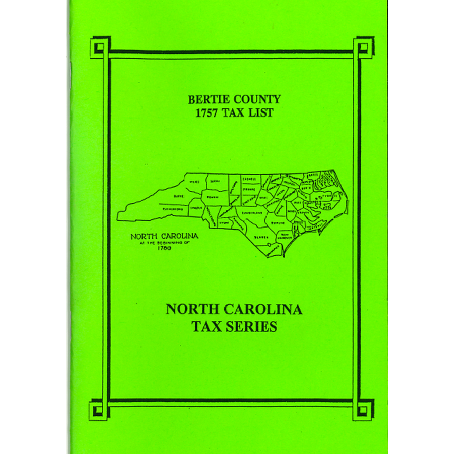 Bertie County, North Carolina 1757 Tax List