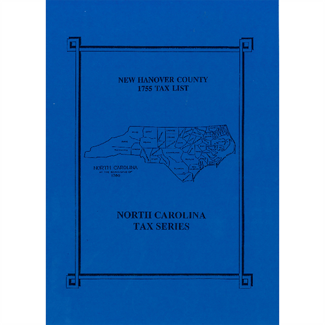 1755 New Hanover County, North Carolina Tax List
