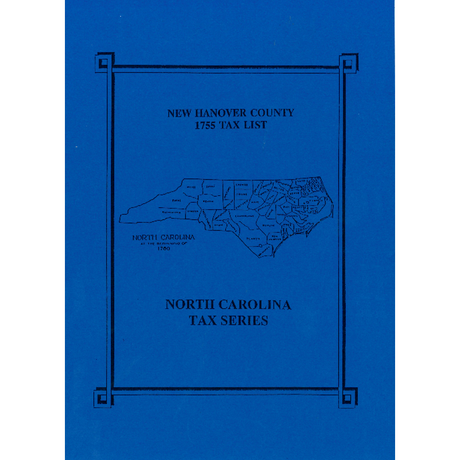 1755 New Hanover County, North Carolina Tax List
