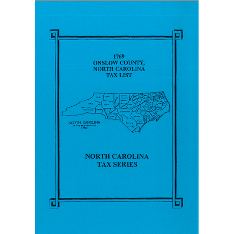 1769 Onslow County, North Carolina Tax List