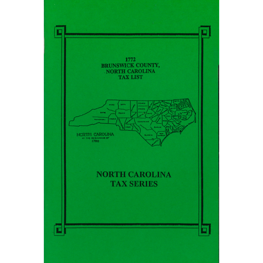 1772 Brunswick County, North Carolina Tax List