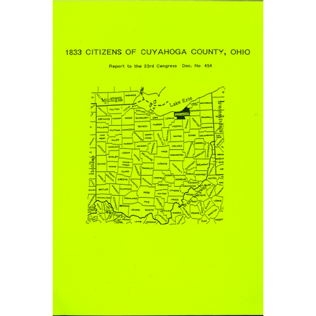 1833 Citizens of Cuyahoga County, Ohio