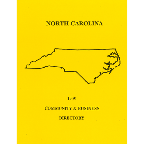1905 North Carolina Community and Business Directory