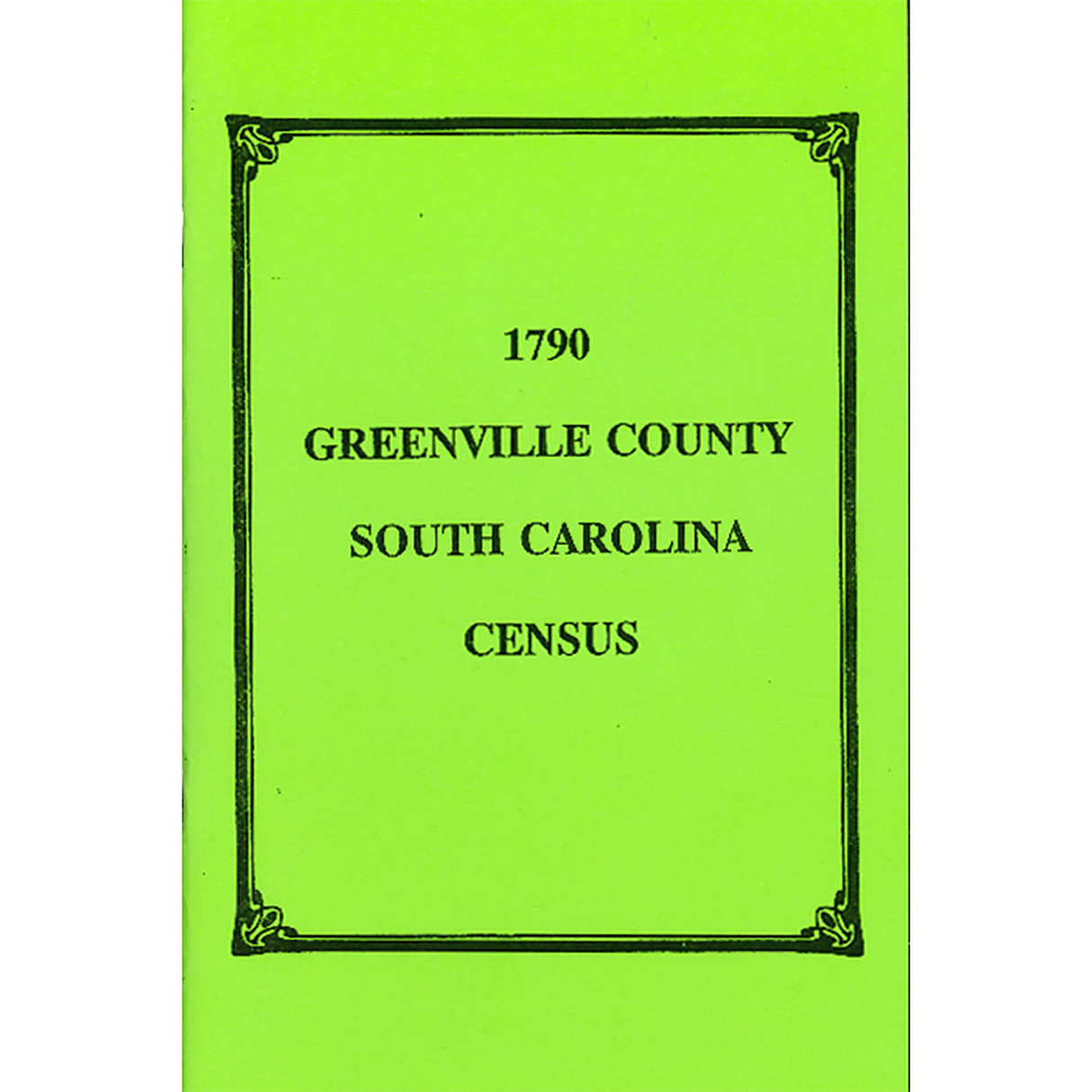 1790 Greenville County, South Carolina Census