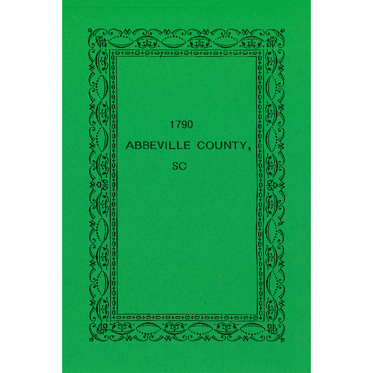 1790 Abbeville County, South Carolina Census