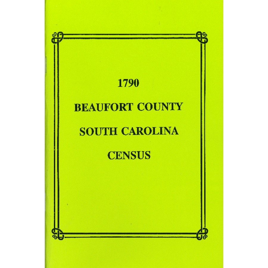 1790 Beaufort County, South Carolina Census