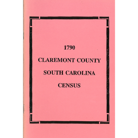 1790 Claremont County, South Carolina Census