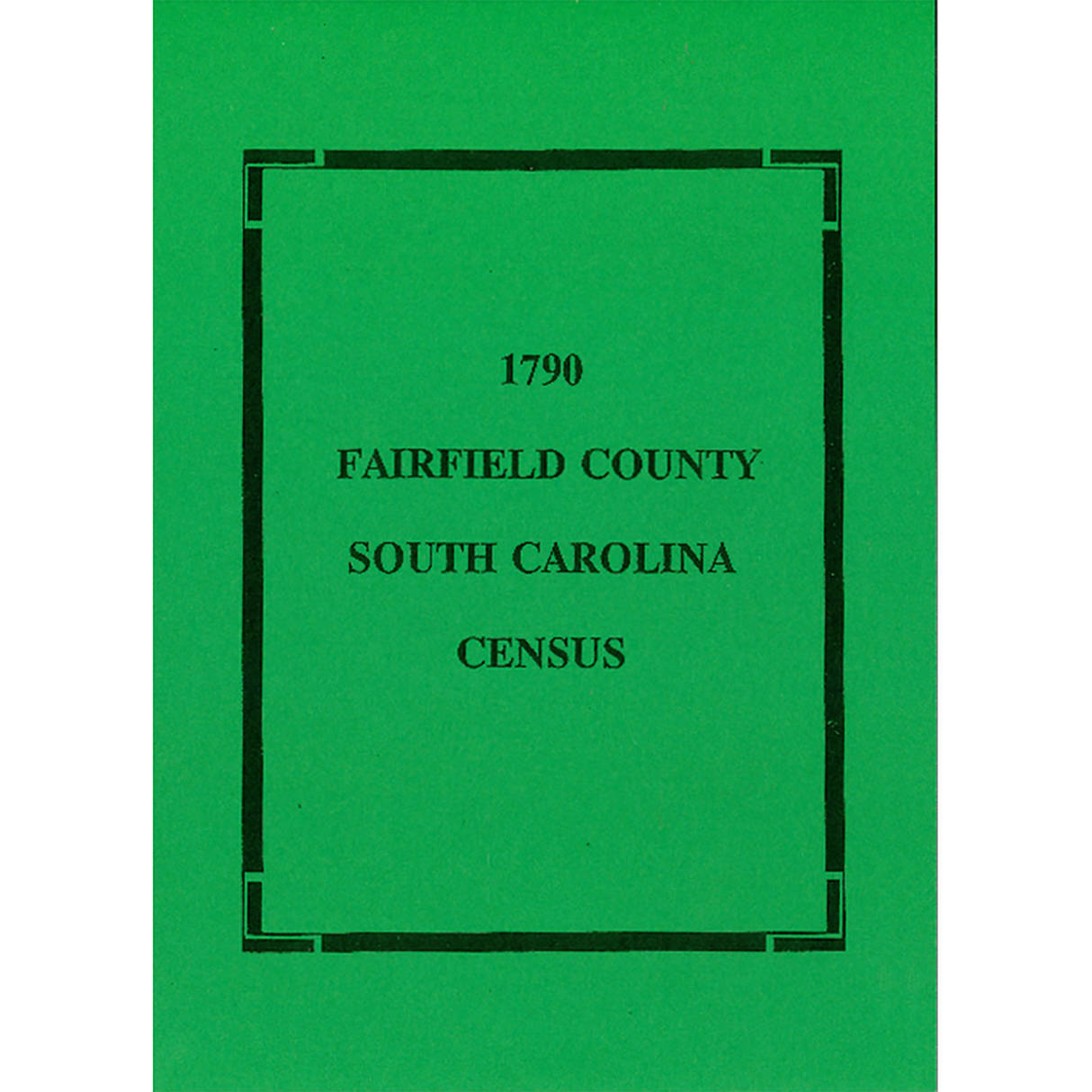 1790 Fairfield County, South Carolina Census