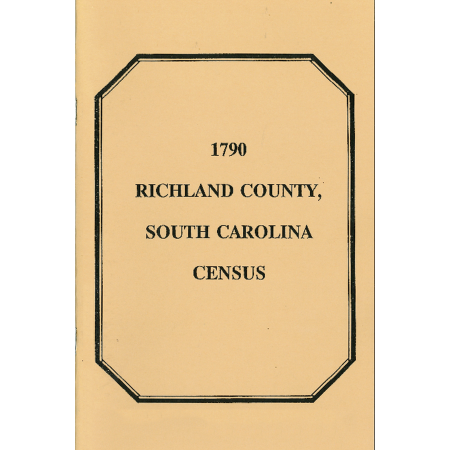 1790 Richland County, South Carolina Census