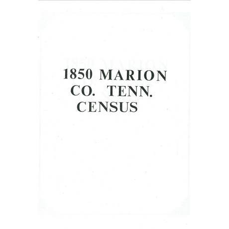 1850 Marion County, Tennessee Census