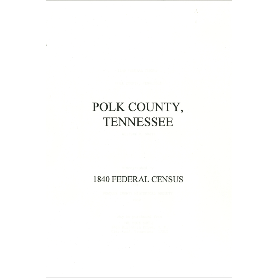 1840 Polk County, Tennessee Census