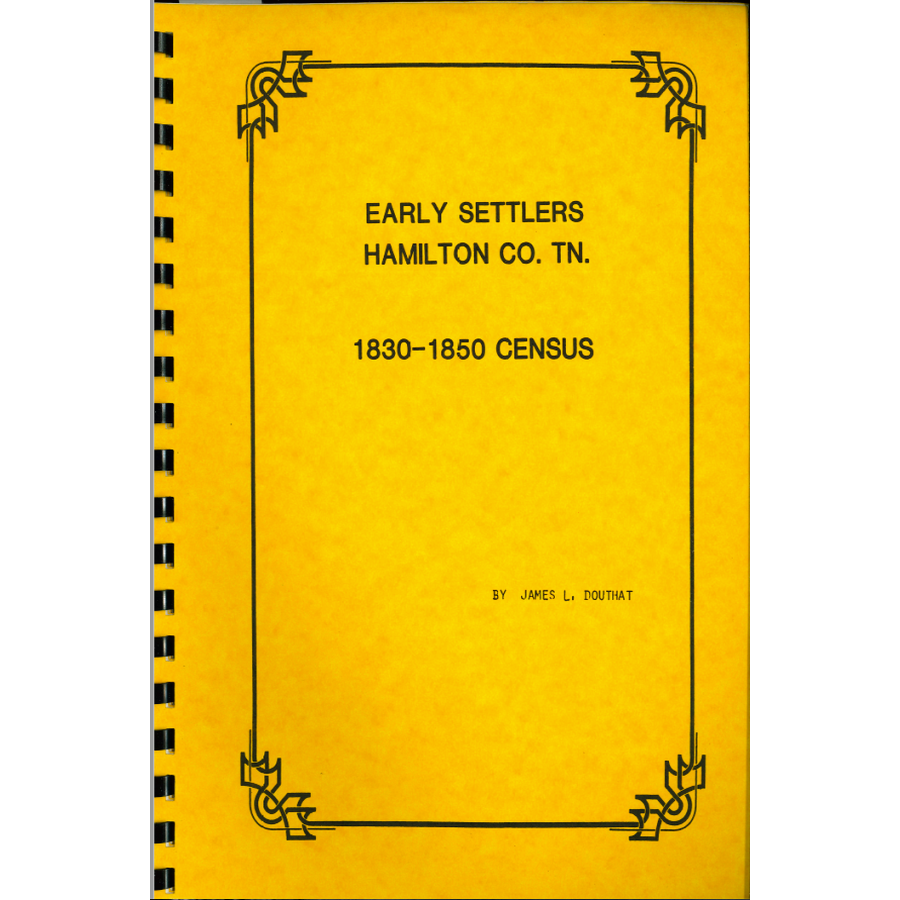 Early Settlers of Hamilton County, Tennessee