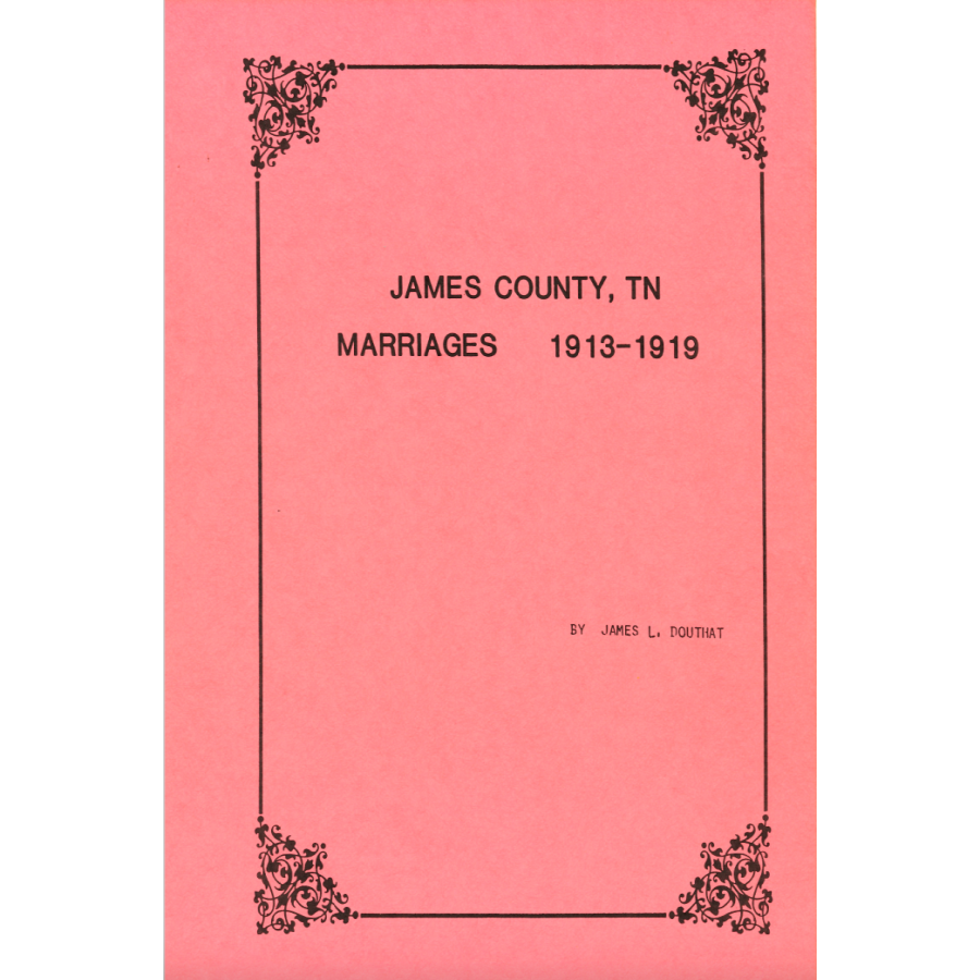 James County, Tennessee Marriages 1913-1919