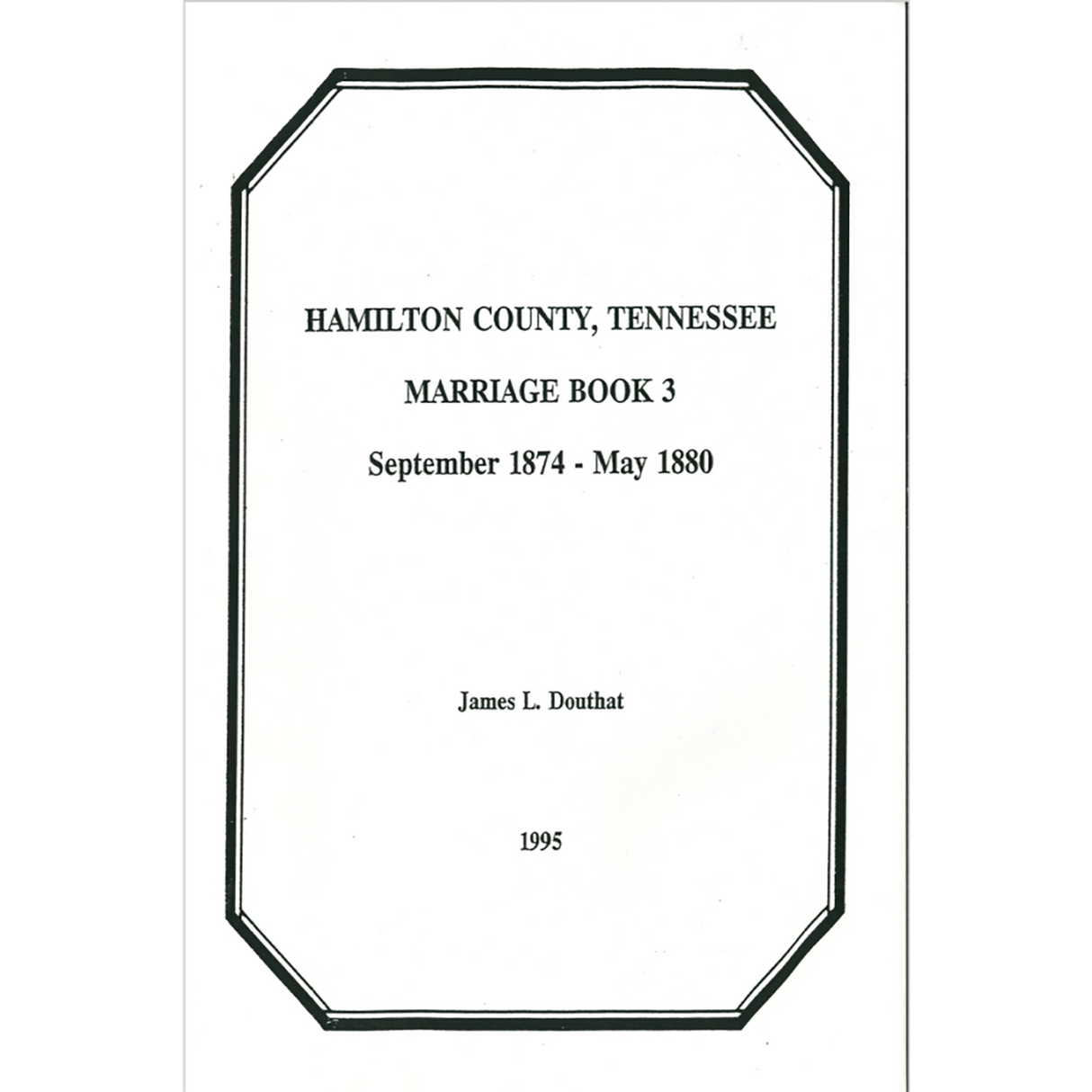 Hamilton County, Tennessee Marriage Book 2, 1864-1874