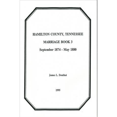 Hamilton County, Tennessee Marriage Book 2, 1864-1874