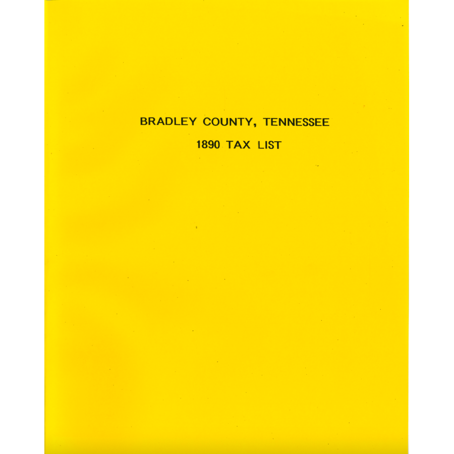 Bradley County, Tennessee 1890 Tax List