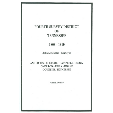 John McClellan's Survey Book: 1808-1810