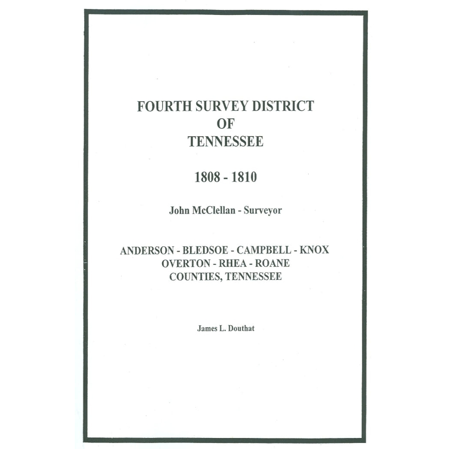 John McClellan's Survey Book: 1808-1810