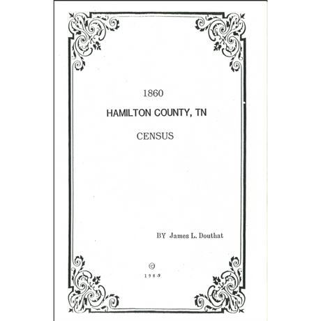 1860 Hamilton County, Tennessee Census Records