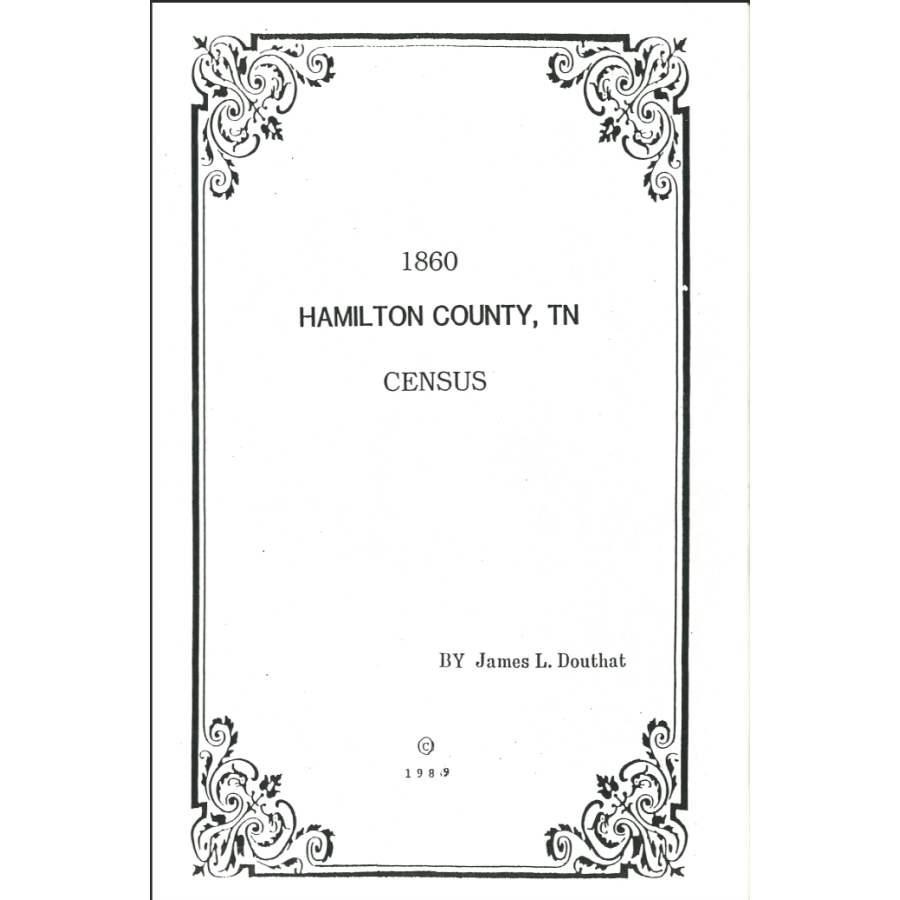 1860 Hamilton County, Tennessee Census Records