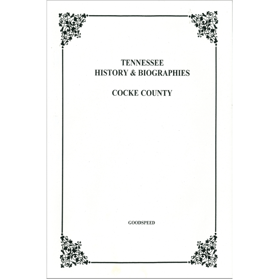 Cocke County, Tennessee History and Biographies