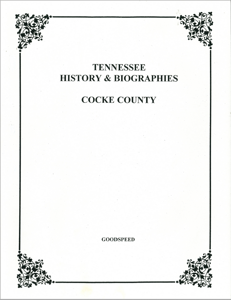 Cocke County, Tennessee History and Biographies