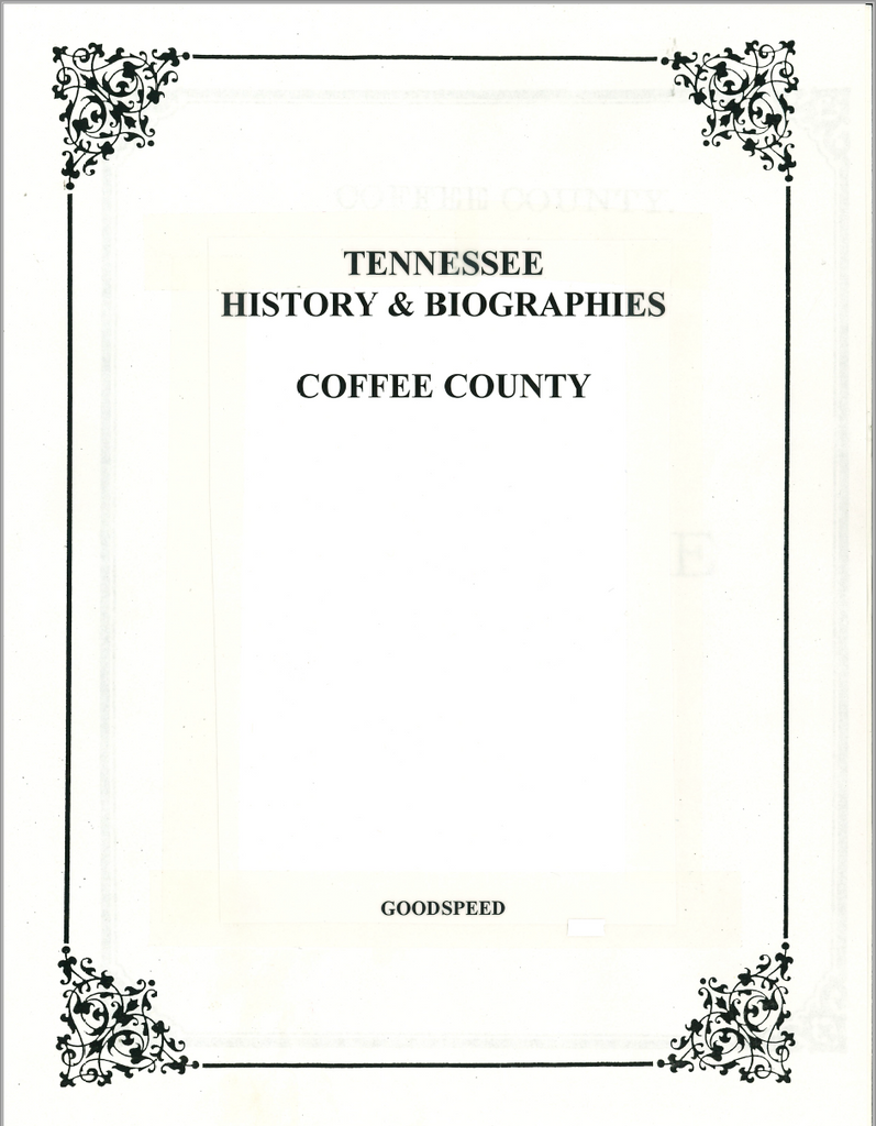 Coffee County, Tennessee History and Biographies