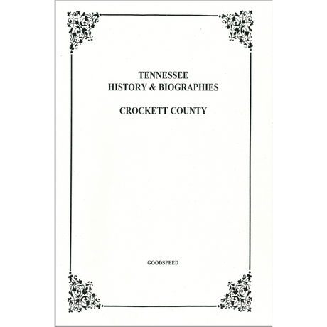 Crockett County, Tennessee History and Biographies