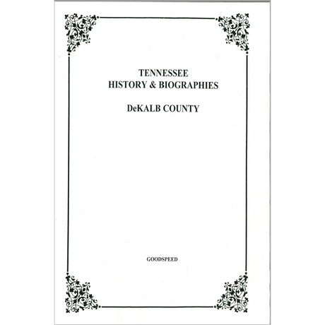 DeKalb County, Tennessee History and Biographies
