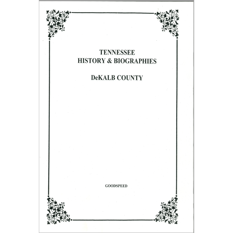 DeKalb County, Tennessee History and Biographies