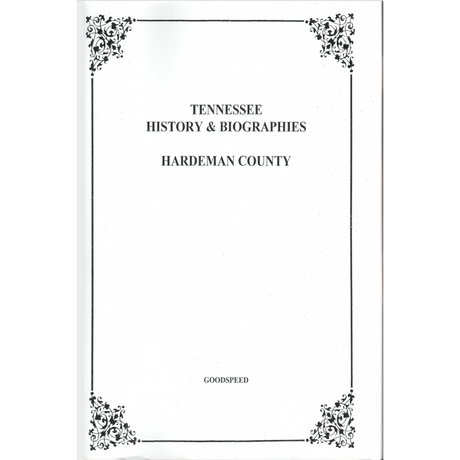 Hardeman County, Tennessee History and Biographies