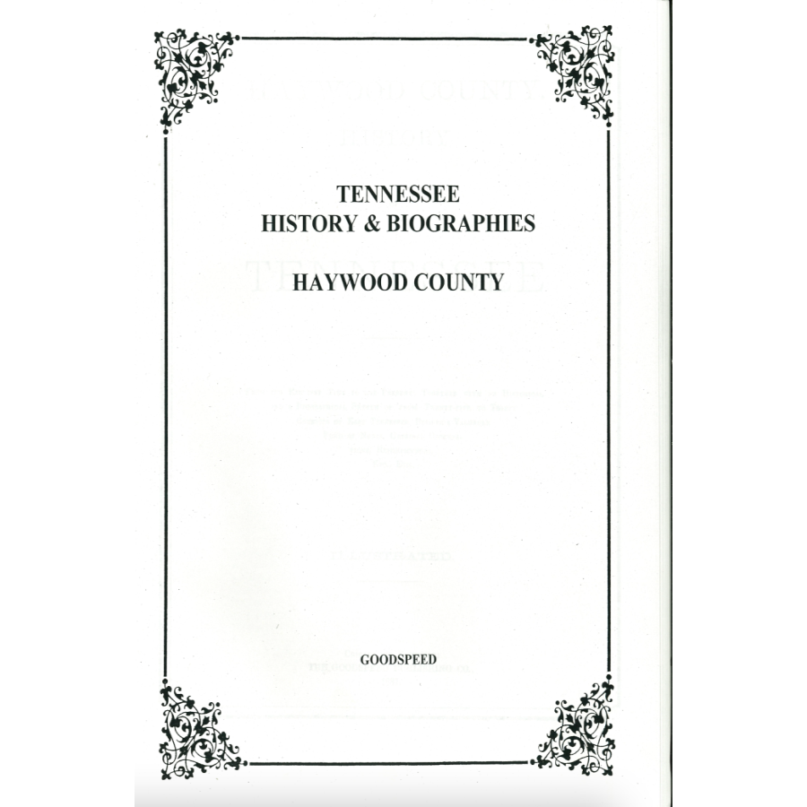 Haywood County, Tennessee History and Biographies