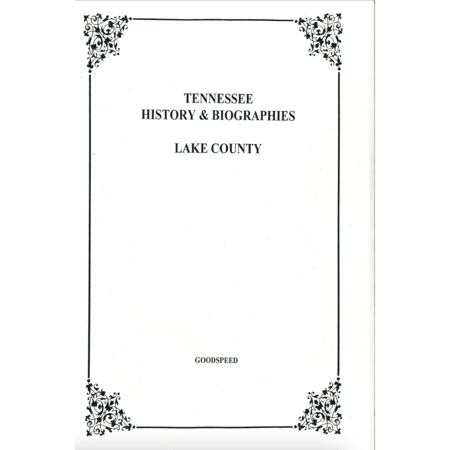 Lake County, Tennessee History and Biographies