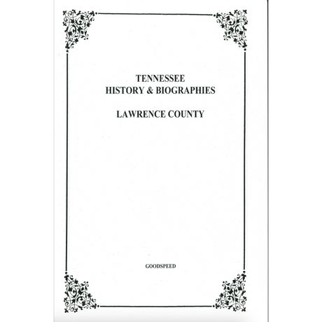 Lawrence County, Tennessee History and Biographies