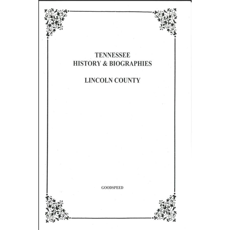 Lincoln County, Tennessee History and Biographies