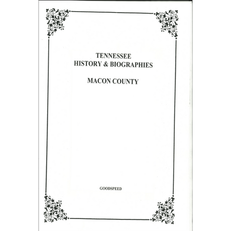 Macon County, Tennessee History and Biographies