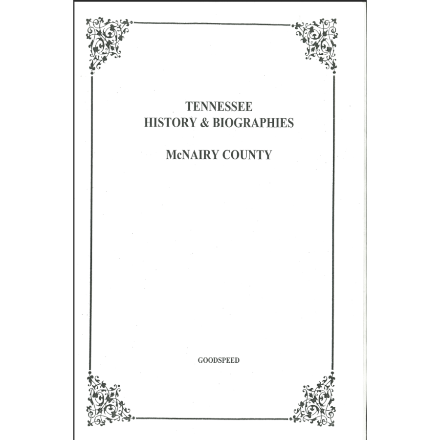McNairy County, Tennessee History and Biographies