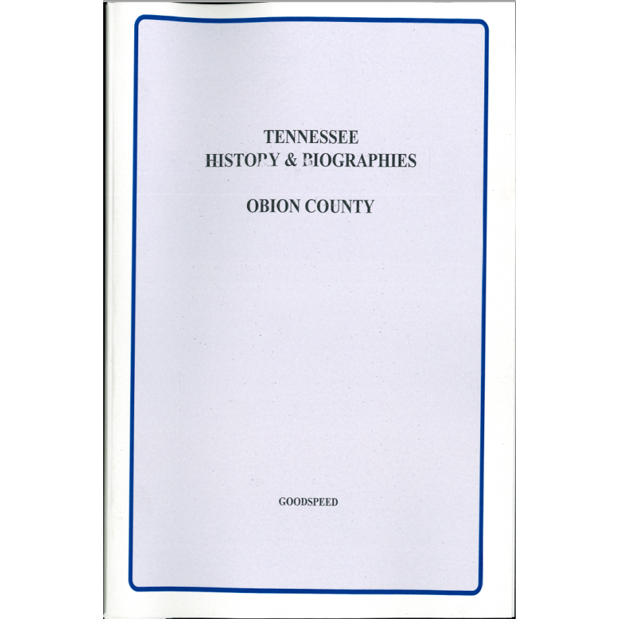 Obion County, Tennessee History and Biographies
