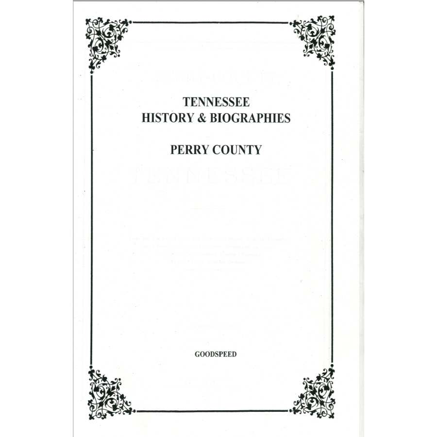Perry County, Tennessee History and Biographies