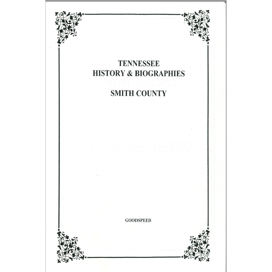 Smith County, Tennessee History and Biographies