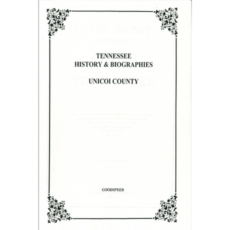 Unicoi County, Tennessee History and Biographies