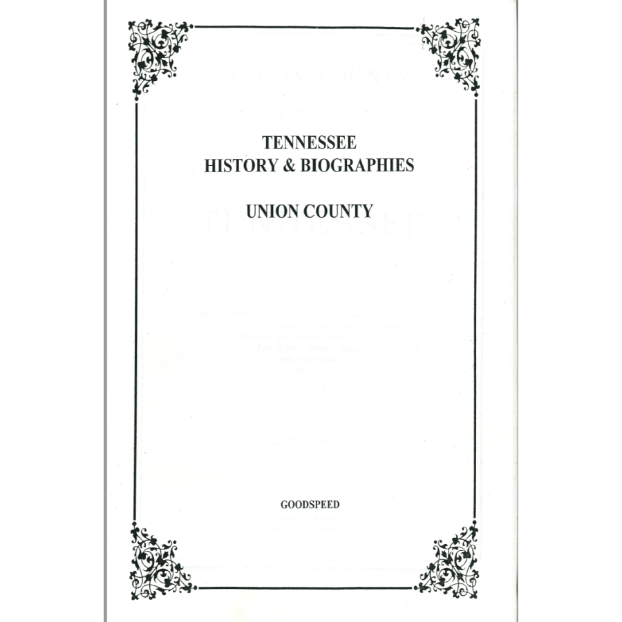 Union County, Tennessee History and Biographies