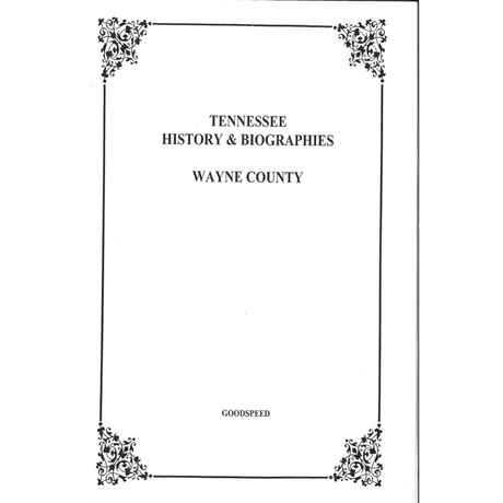Wayne County, Tennessee History and Biographies