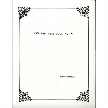 1900 Fentress County, Tennessee Census