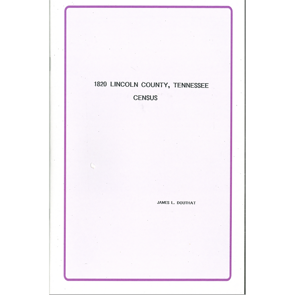 1820 Lincoln County, Tennessee Census