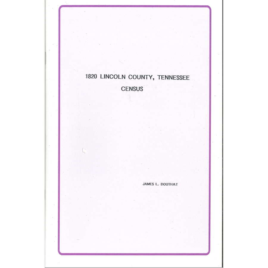 1820 Lincoln County, Tennessee Census