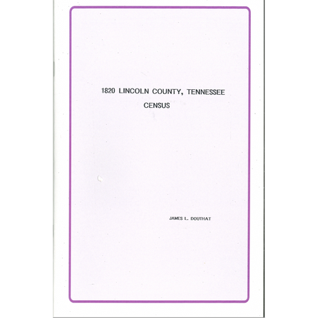 1820 Lincoln County, Tennessee Census