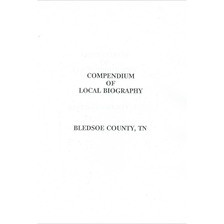 Bledsoe County, Tennessee History and Biographies