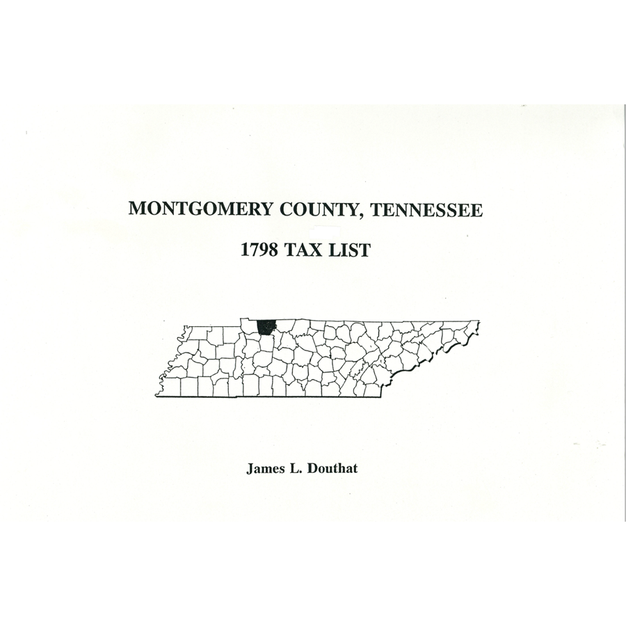 1798 Montgomery County, Tennessee Tax List