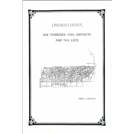 1836 Lincoln County, Tennessee Civil Districts And Tax Lists
